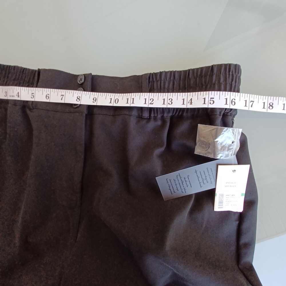Nanette Lepore Womens Cargo Pants Very Black High Waist Elastic 4P4S18C61 NEW L - Picture 4 of 8